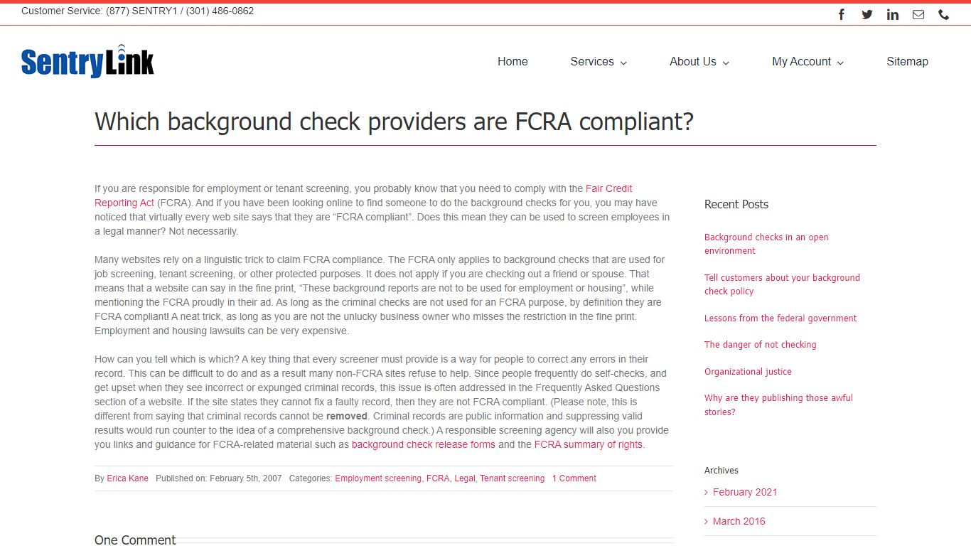 Which background check providers are FCRA compliant?